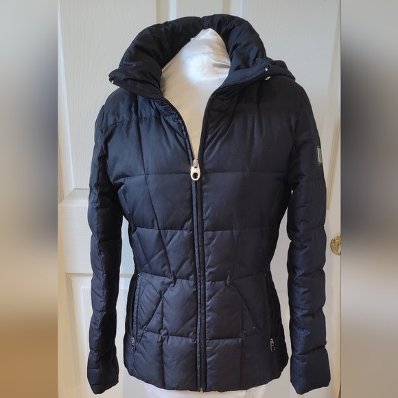 CALVIN‎ KLEIN DOWN BLACK PUFFER JACKET COAT (sz - Xsmall) - Picture 1 of 6